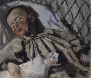 Claude Monet Jean Monet Sleeping oil painting reproduction